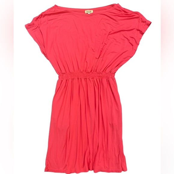 Piko 1988 Dresses & Skirts - Piko 1988 Coral Boatneck Stretchy Knee Length Dress Size Large